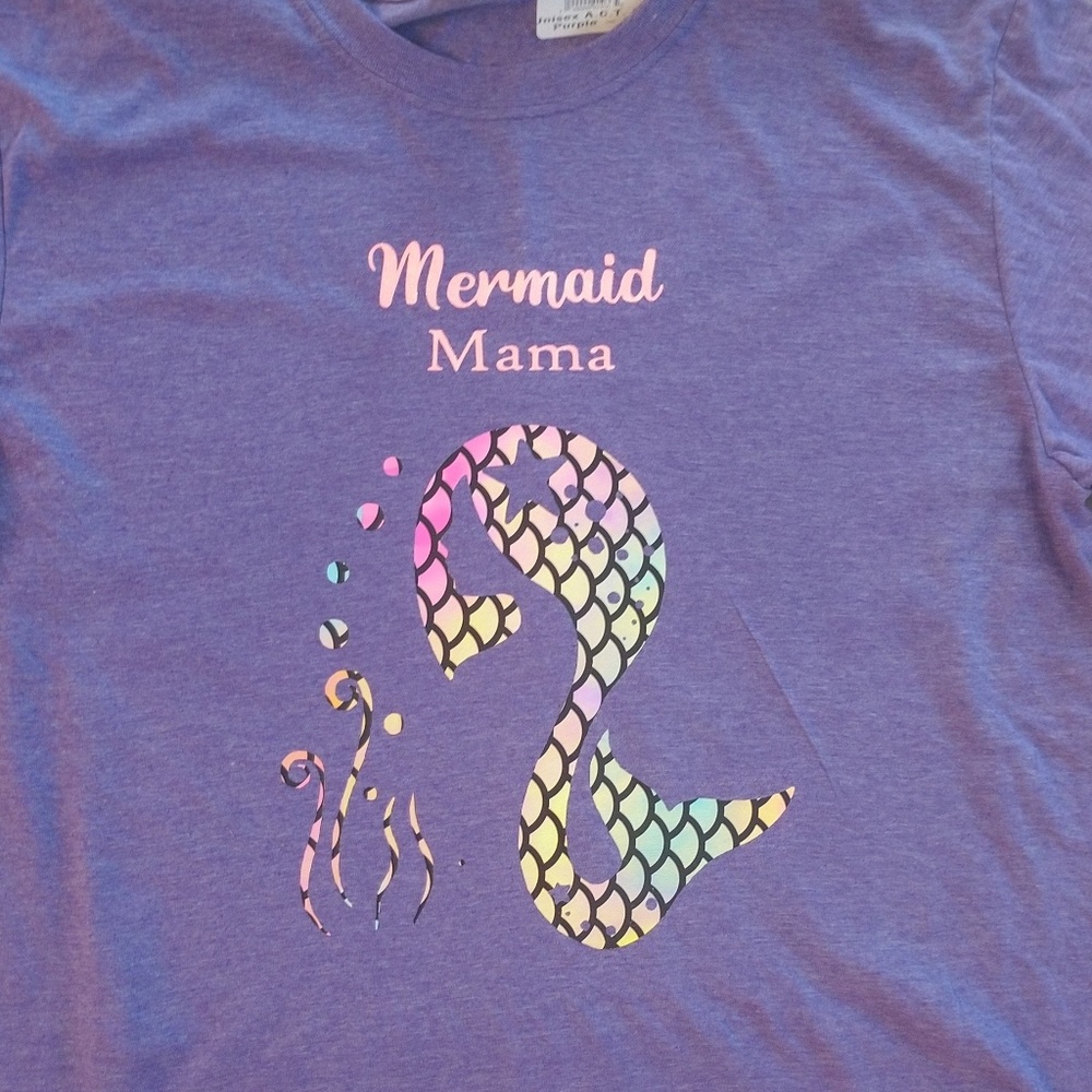 Mermaid mama vinyl Shirt